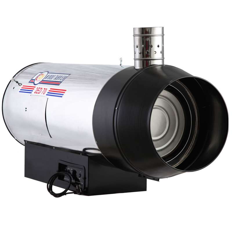 جت هیتر دوگانه سوز دودکشدار نیرو تهویه البرز مدل 2ED-70