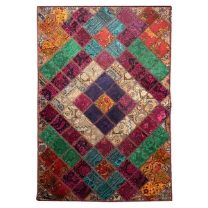 کلاژ فرش دستبافت سه و نیم متری مدل چهل تکه کد FT20-6