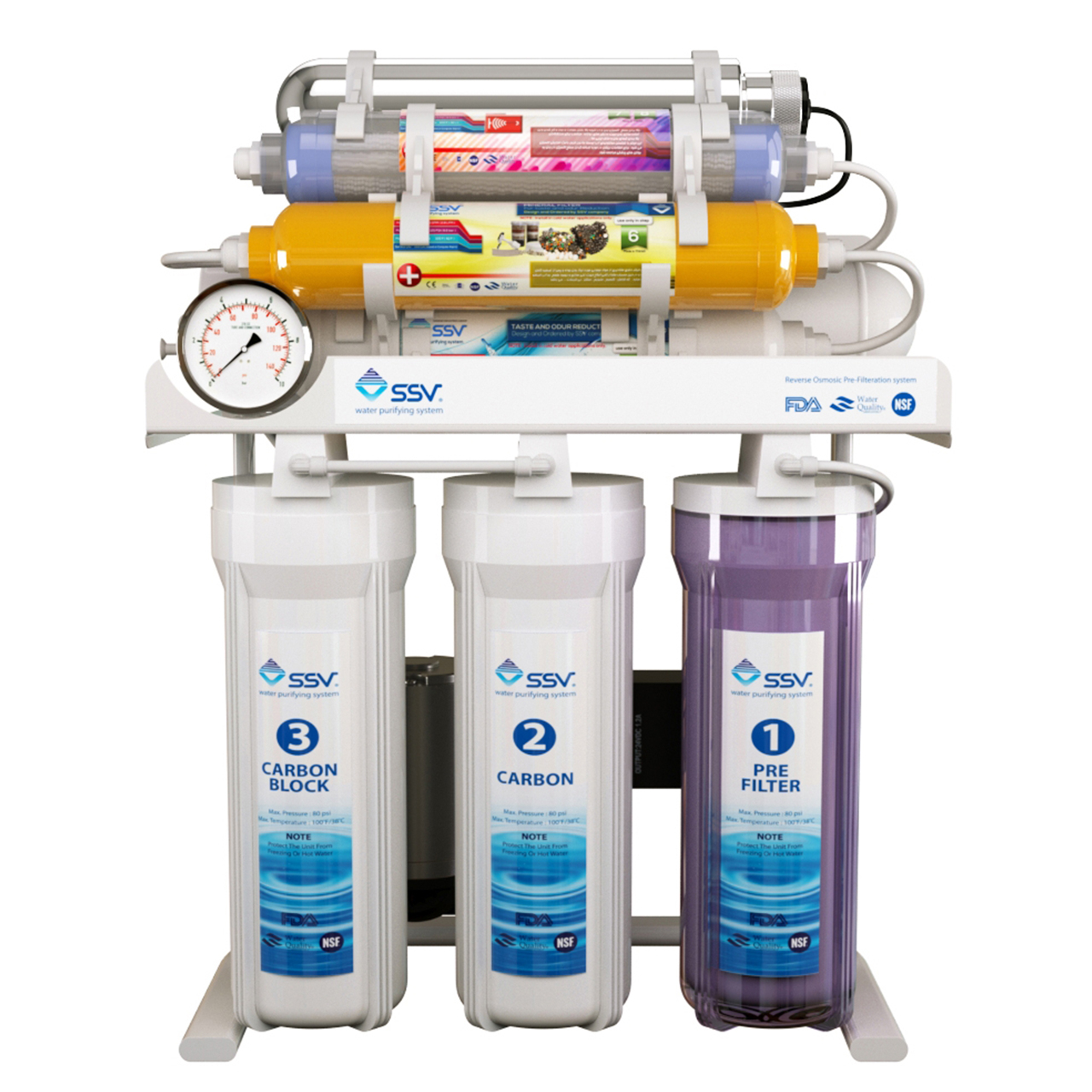 دستگاه تصفیه کننده آب خانگی اس اس وی مدل MaxTec X9-UV
