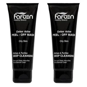 ماسک زغال فاربن مدل Peel-Off حجم 75 میلی لیتر بسته 2 عددی مقدار  20 گرم