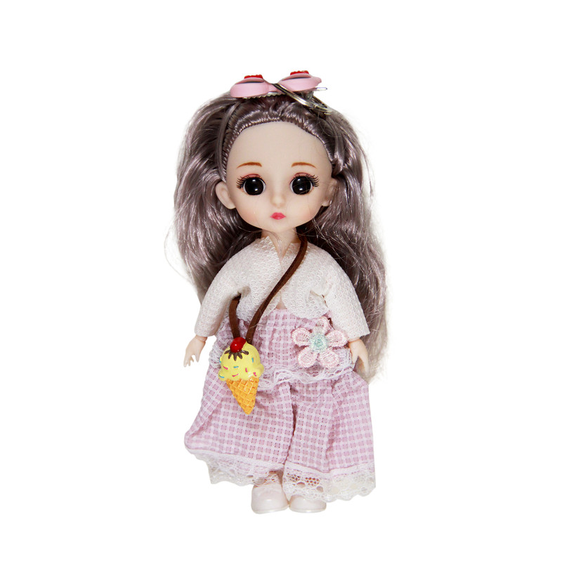 عروسک مدل چشم تیله ای کد AR 16 ارتفاع 16 سانتی متر