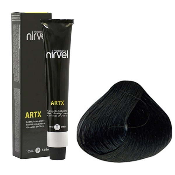 رنگ موی نیرول سری ARTX مدل Ashes شماره1-1 حجم 100 میلی لیتررنگ مشکی براق