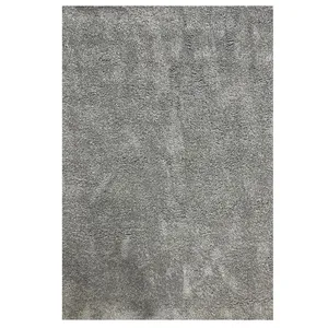 فرش ماشینی 320 شانه فرش مهدیان زمینه طوسی حاشیه موشی مدل شگی فلوکاتی