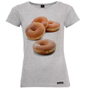 تی شرت آستین کوتاه زنانه 27 مدل MH1416 Doughnut