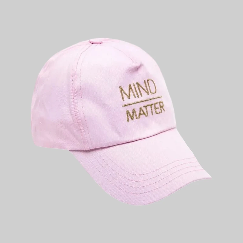 کلاه کپ زنانه مدل اسپرت با گلدوزی mind matter kt 352