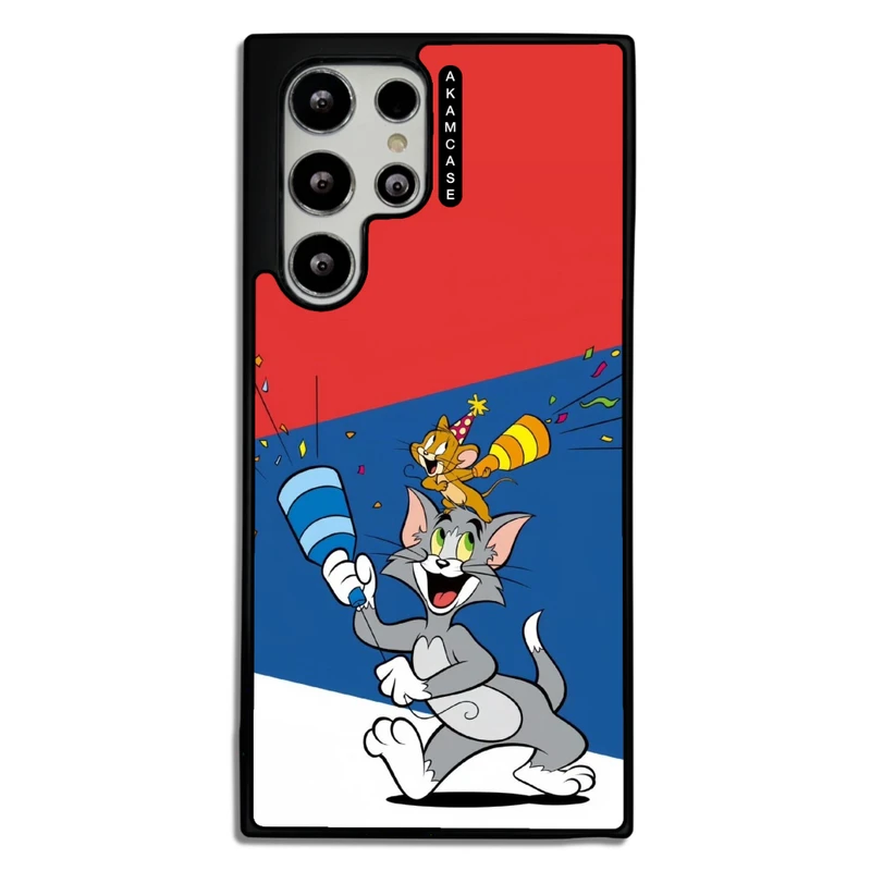 کاور آکام مدل AMC-WSGS22U-TOM & JERRY16 مناسب برای گوشی موبایل سامسونگ Galaxy S22 Ultra