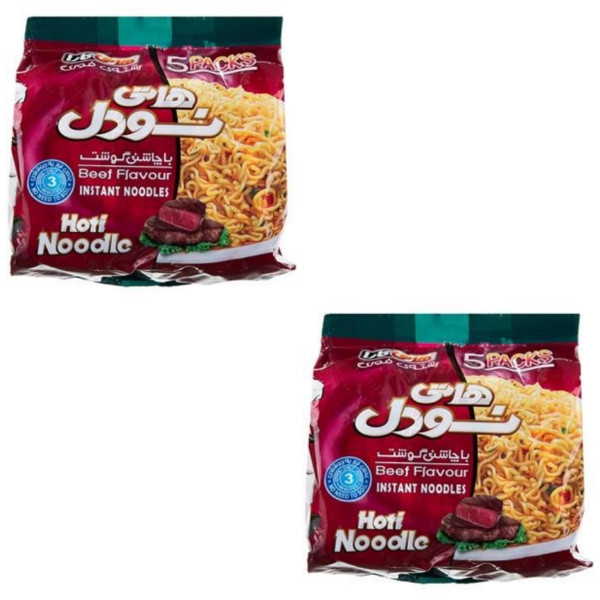 نودل گوشت هاتی کارا  2 بسته 5 عددی