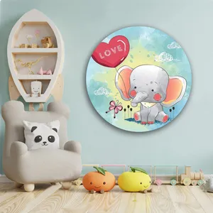 استیکر و تابلو کودک و نوزاد مدل فیل مهربان کد nill-01