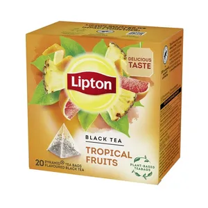 چای سیاه کیسه ای TROPICAL FRUITS لیپتون بسته 20 عددی