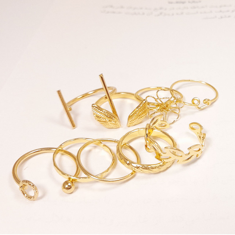 انگشتر زنانه مدل Rns4 مجموعه 9 عددی