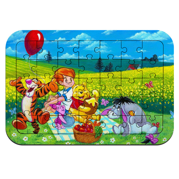  پازل 35 تکه طرح وینی د پو ، کریستوفر رابین و دوستان مدل NI1592 