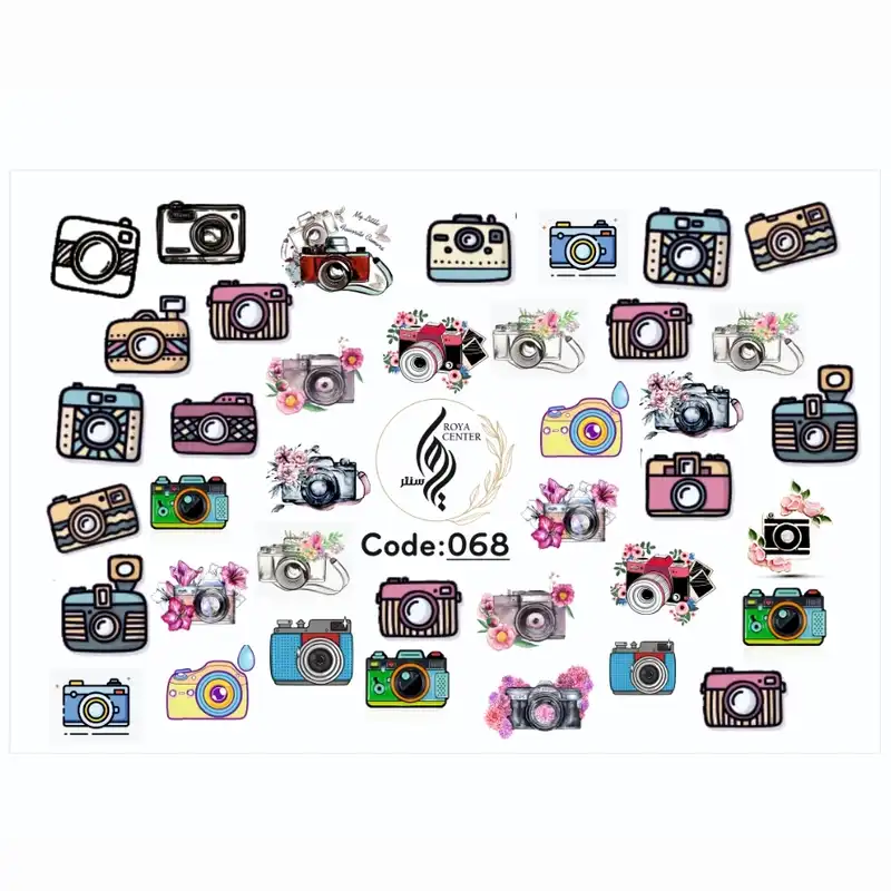 برچسب لنز ناخن مدل 068