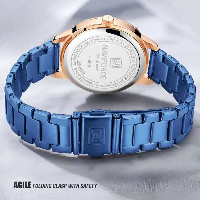 ساعت مچی عقربه ای زنانه نیوی فورس مدل 5008 B