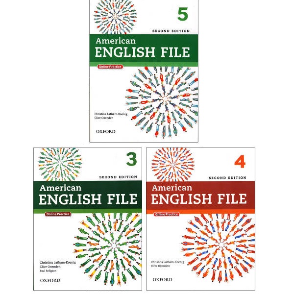 کتاب American English File Second Edition اثر جمعی از نویسندگان انتشارات Oxford سه جلدی