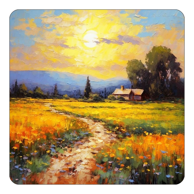 مگنت کاکتی طرح نقاشی رنگ روغن مدل mp71599