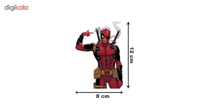استیکر لپ تاپ گراسیپا طرح DeadPool 3