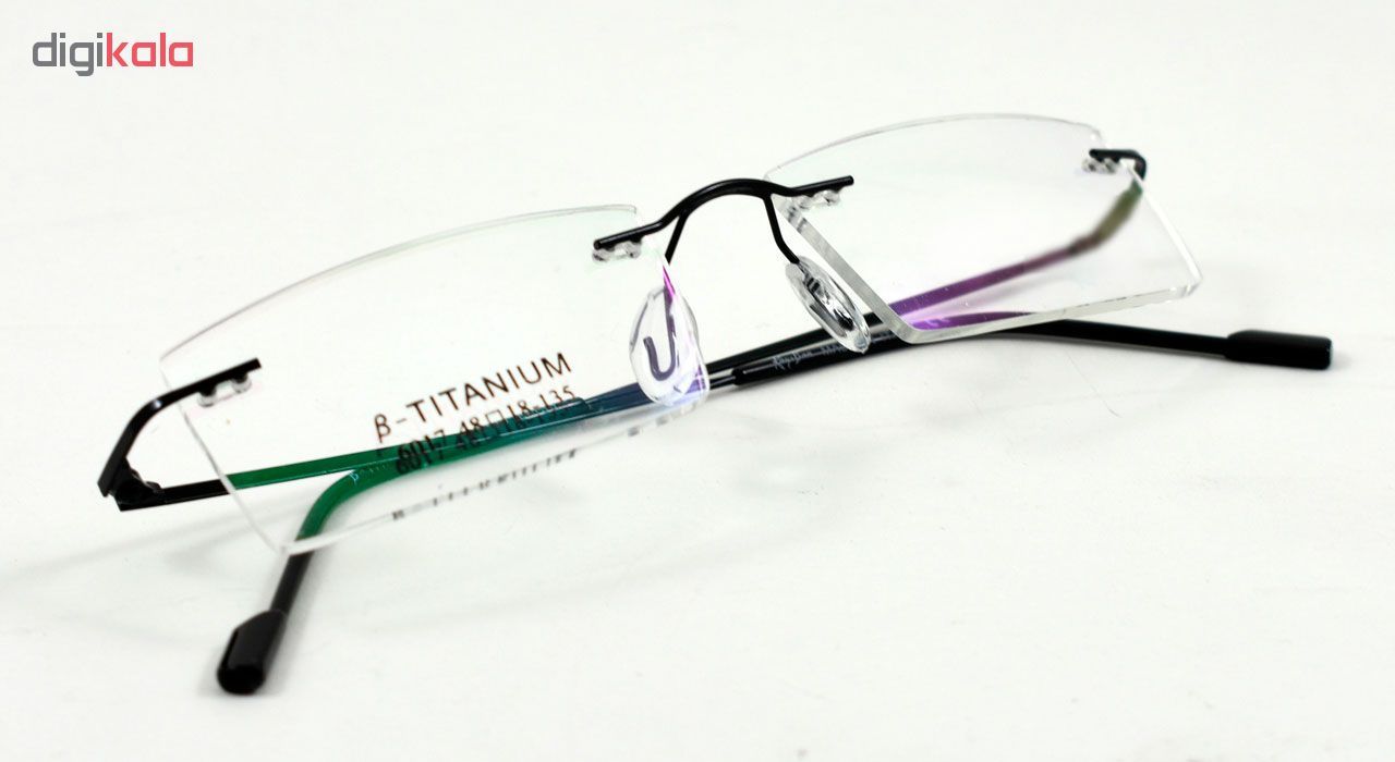 فریم عینک طبی مدل Beta Titanium Polished Black -  - 8
