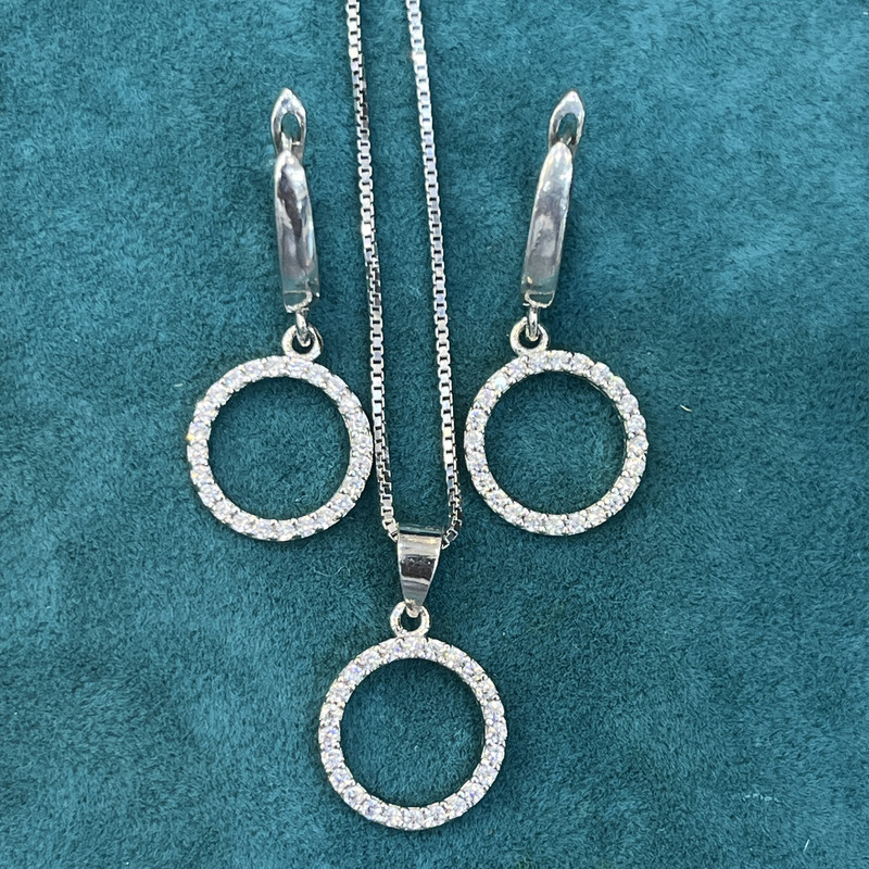 نیم ست نقره زنانه مدل جواهری نگین های اتریشی و روکش آب رادیوم کد 0016 نیم ست نقره زنانه مدل جواهری نگین های اتریشی و روکش آب رادیوم کد 0016