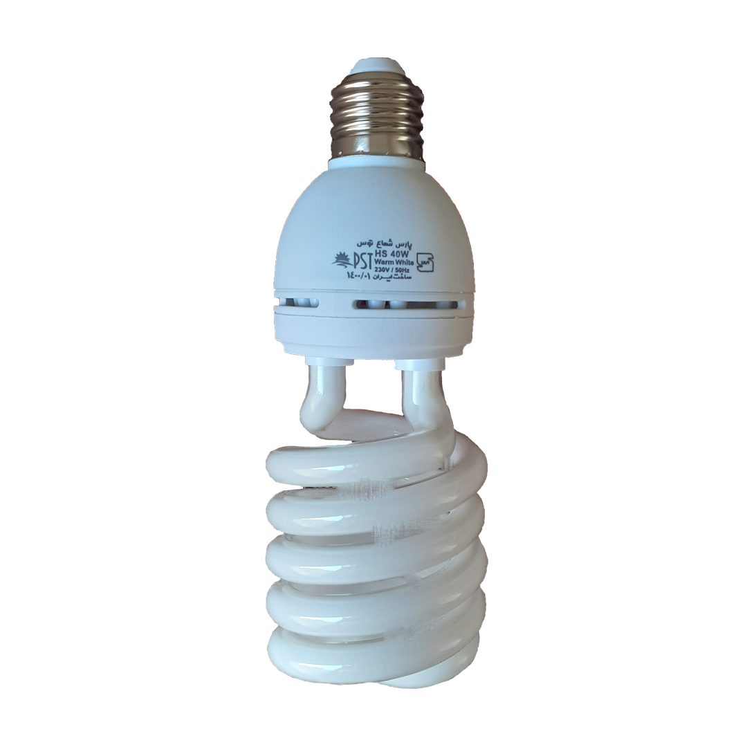 لامپ کم مصرف 40 وات پارس شعاع توس مدل نیم پیچ پایه E27