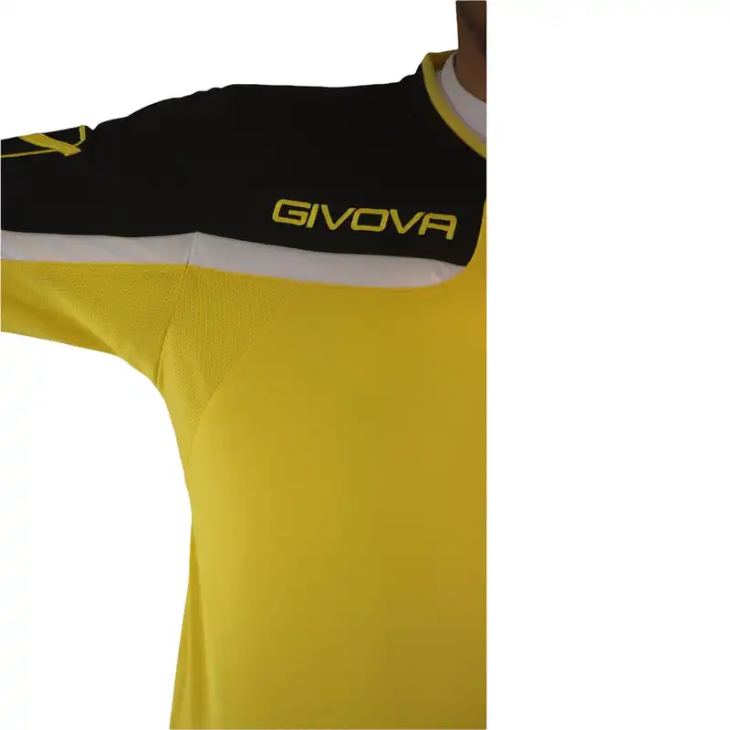 ست تی شرت و شلوارک ورزشی مردانه جیووا مدل KITC47 Soccer Kit رنگ زرد
