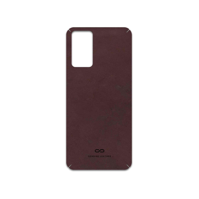 برچسب پوششی ماهوت مدل Matte-Dark-Brown-Leather مناسب برای گوشی موبایل شیائومی Redmi Note 12S