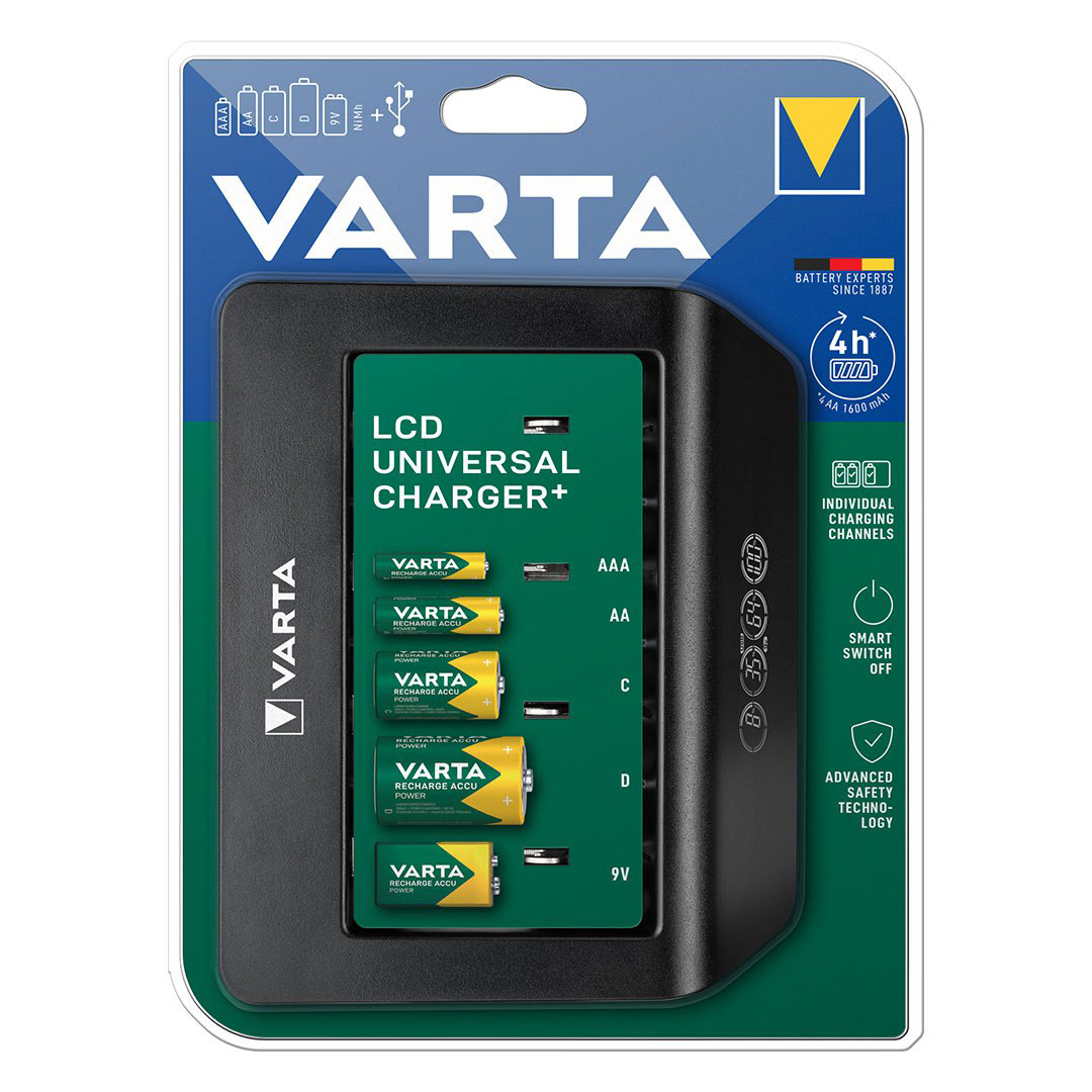 نکته خرید - قیمت روز شارژر باتری وارتا مدل LCD UNIVERSAL CHARGER خرید