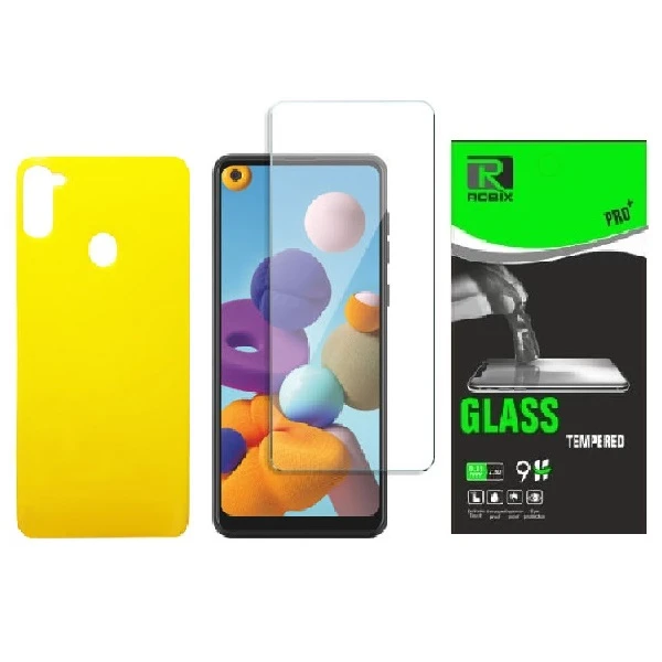 محافظ صفحه نمایش وپشت گوشی روبیکس مدلSA-A11 مناسب برای گوشی موبایل سامسونگ Galaxy A11