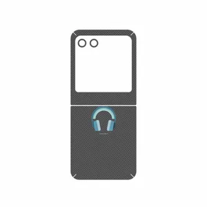 MAHOOT Minimal Headphone Icon Cover Sticker for Motorola Razr 40 Ultra