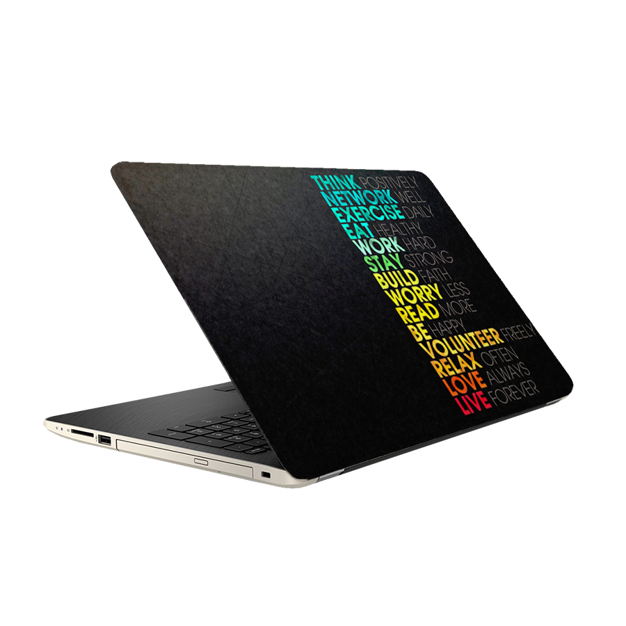 استیکر لپ تاپ فلوریزا طرح زندگی ایده آل کد 030 مناسب برای لپ تاپ 15.6 اینچ