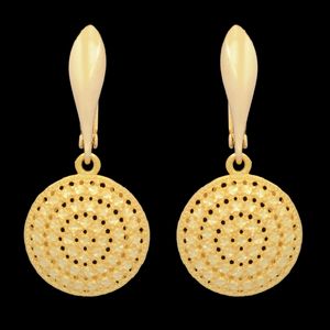گوشواره طلا 18 عیار زنانه طلای مستجابی مدل آوا کد 02