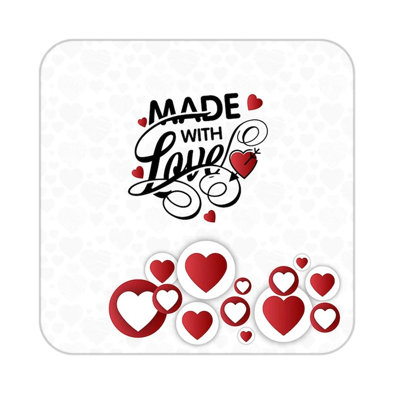 زیر لیوانی کاکتی طرح عاشقانه مدل mp39395