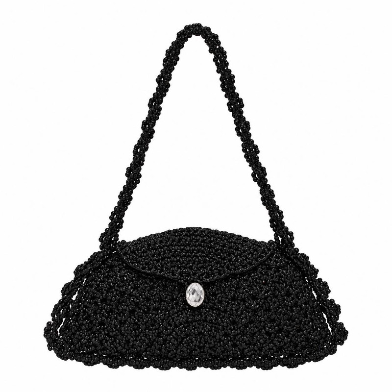 کیف دستی بافتنی مدل شاینی کد 05