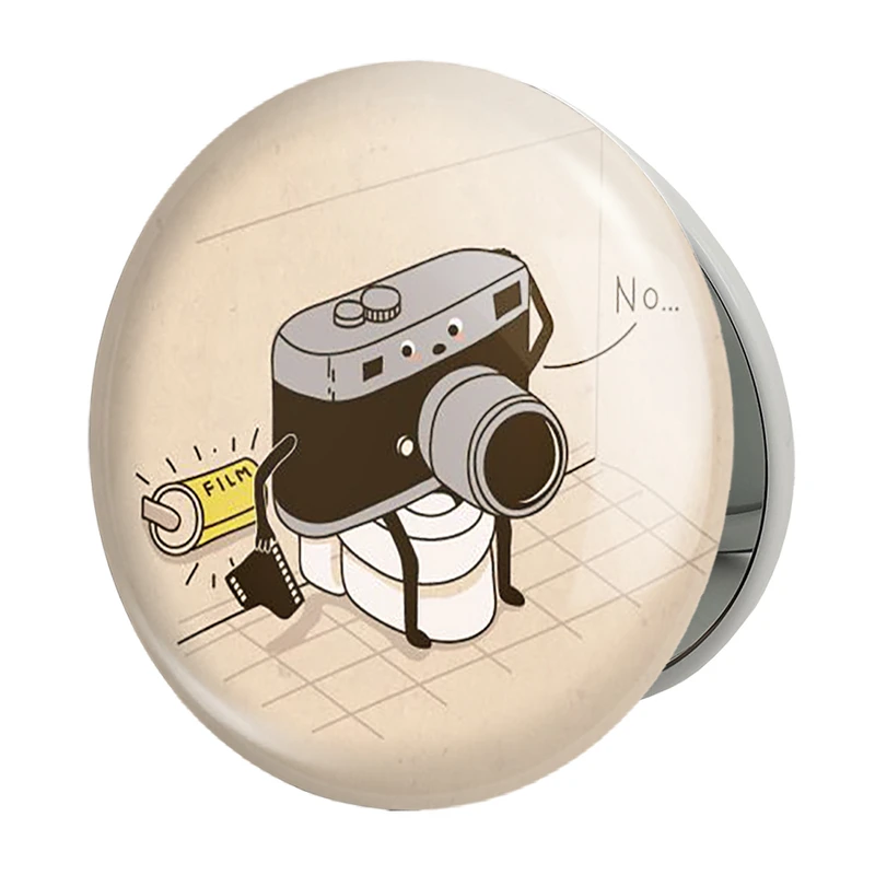 آینه جیبی خندالو طرح دوربین مدل تاشو کد 1733 