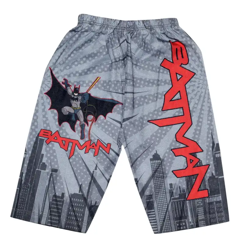 ست تی شرت و شلوارک پسرانه مدل بتمن کد 446