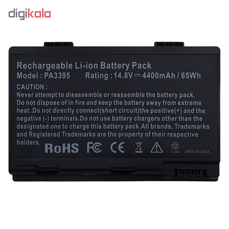 باتری لپ تاپ 6 سلولی مدل PA342 برای لپ تاپ Toshiba PA3421U
