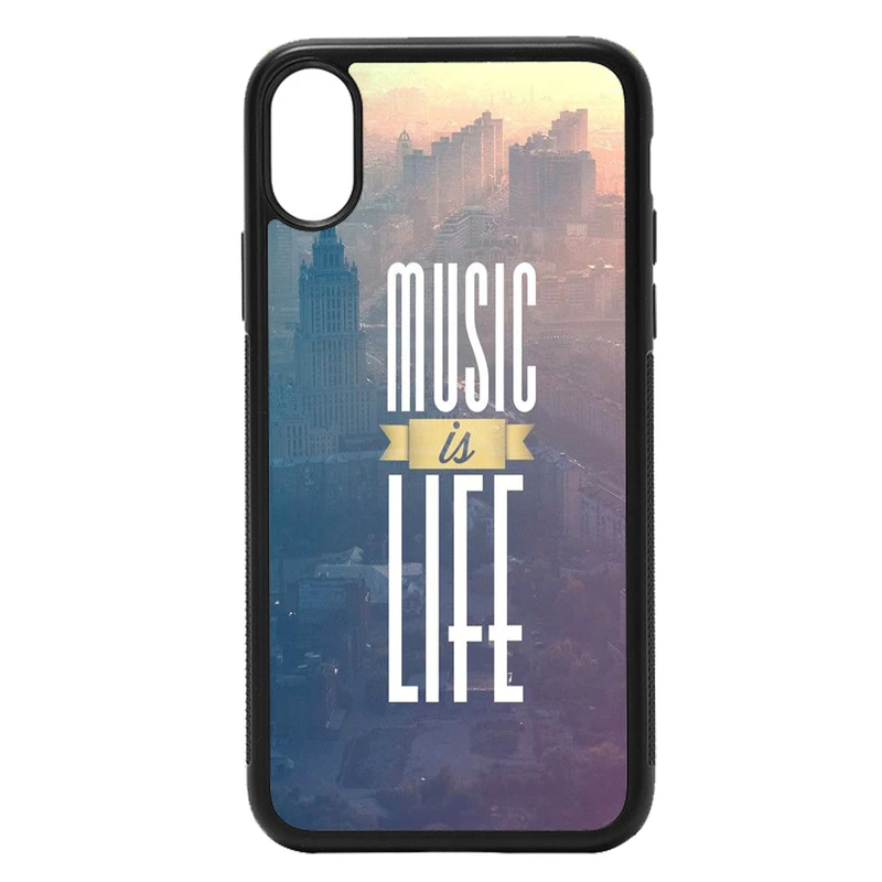 کاور طرح music is life کد 1173 مناسب برای گوشی موبایل اپل iphone xs max