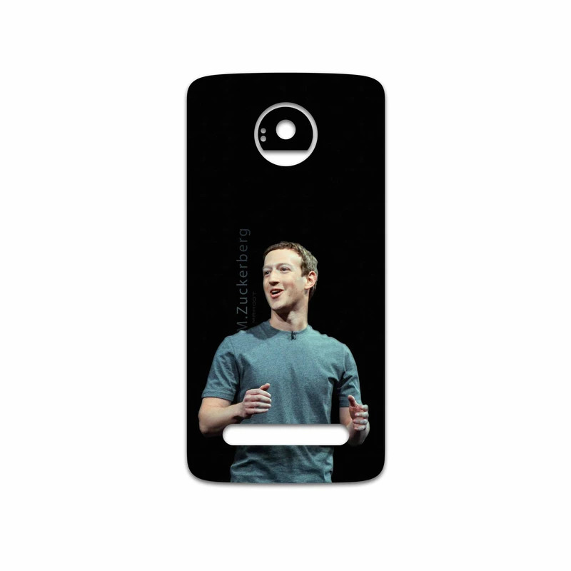 برچسب پوششی ماهوت مدل Mark Zuckerberg مناسب برای گوشی موبایل موتورولا Moto Z2 Play
