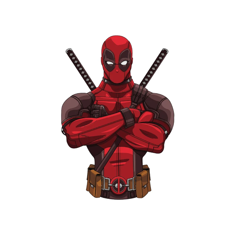 استیکر لپ تاپ گراسیپا طرح DeadPool-02