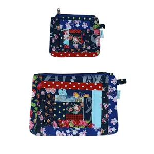 کیف پارچه ای بخچه مدل چهل تکه مجموعه دو عددی