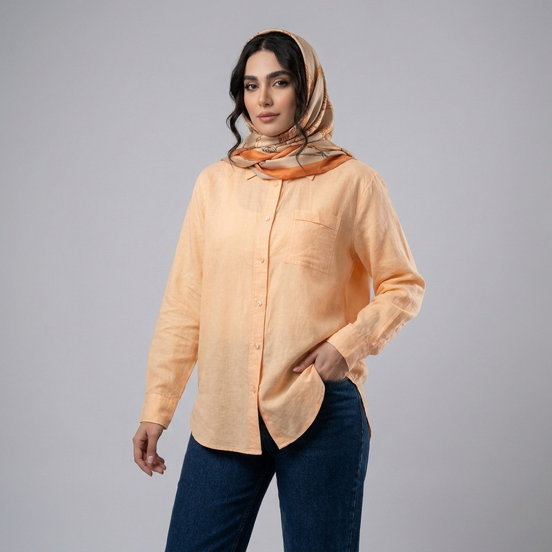 مانتو زنانه آستین بلند فری دیستنانشن مدل 4360