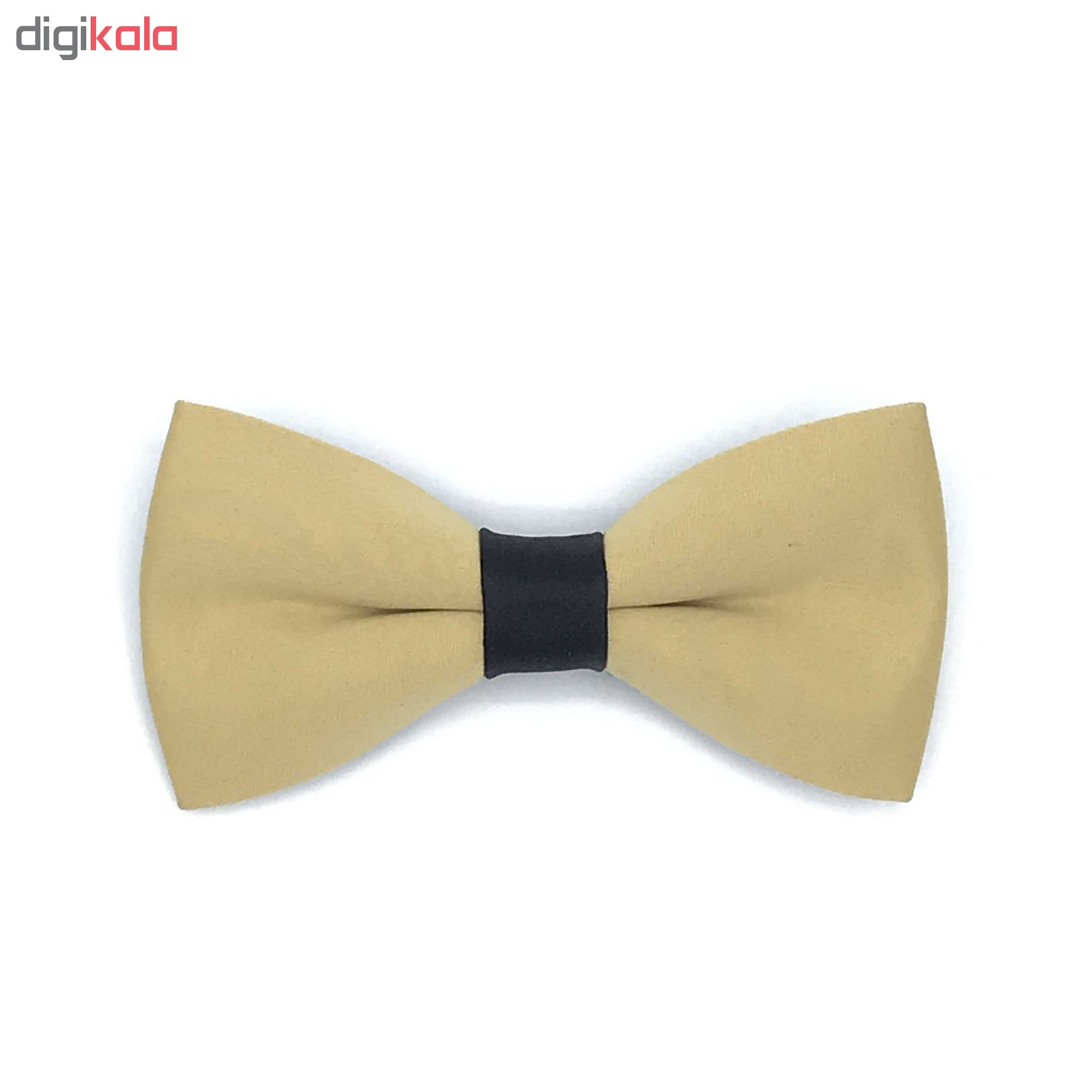 ست کراوات پاپیون دستمال جیب و گل کت مدل KPDG-1006