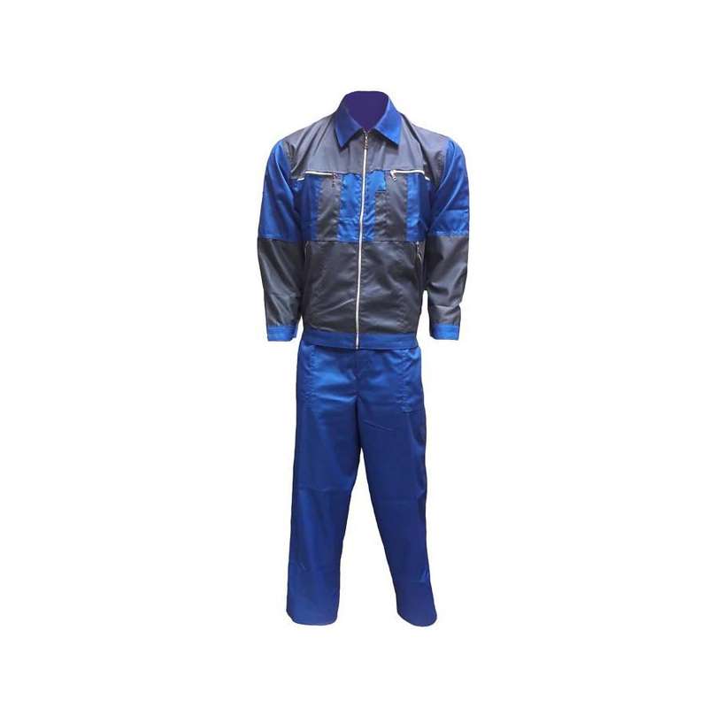 کاپشن شلوار مهندسی مدل سیلوری طوسی آبی