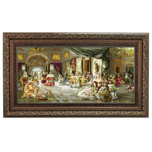 تابلو فرش ماشینی نقش نگار رضوی تولد کد 614a