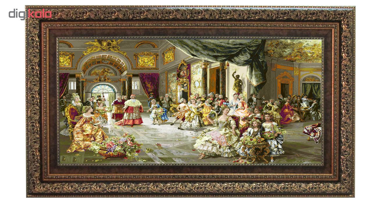 Naghsnegar Razavi Birthday machine-made carpet tableau, code 614A