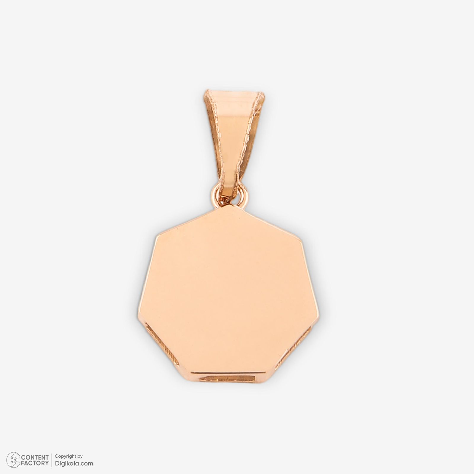 نیم ست طلا 18 عیار زنانه حافا گلد مدل شش ضلعی کد nim02 -  - 11