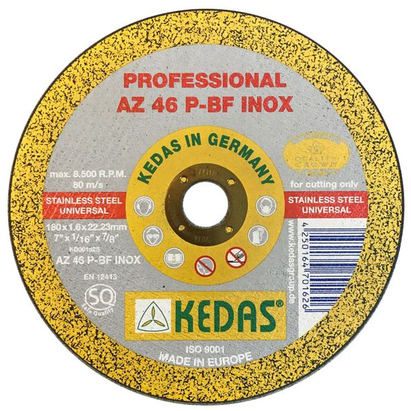 صفحه سنگ برش استیل کداسKEDASمدل KD-10162 صفحه سنگ برش استیل کداسKEDASمدل KD-10162