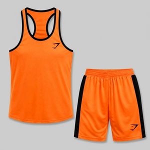 ست تاپ و شلوارک ورزشی مردانه gym مدل 51122-07