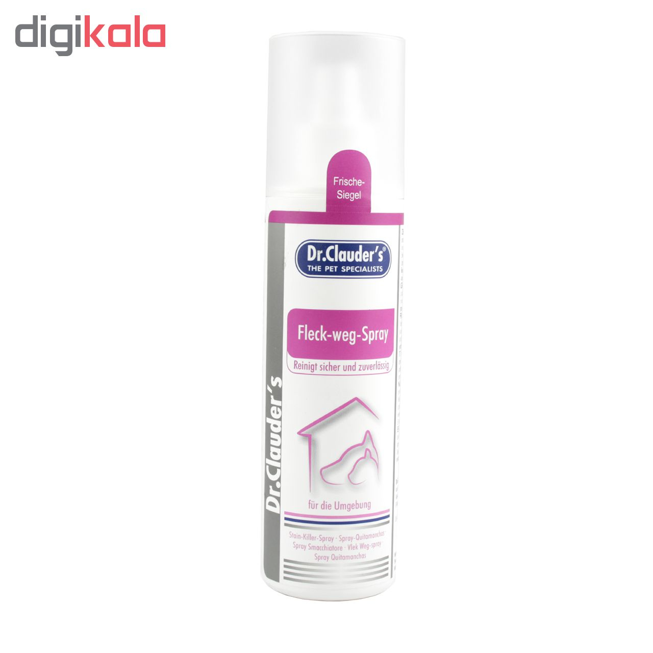 اسپری پاک کننده و لکه بر سگ و گربه دکتر کلادرز مدل Fleck Weg Spray مقدار 175 میلی لیتر