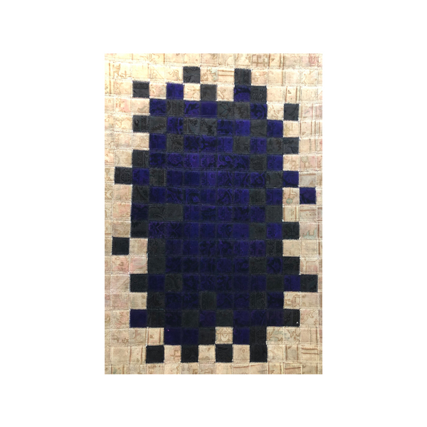 کلاژ فرش دستبافت چهل تکه کد1010