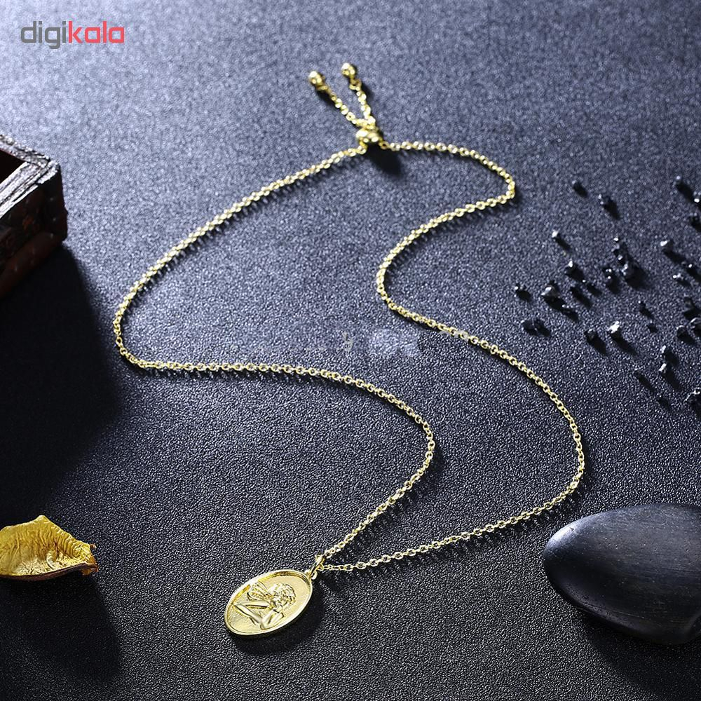 گردنبند طرح فرشته کد N129 تک سایز
